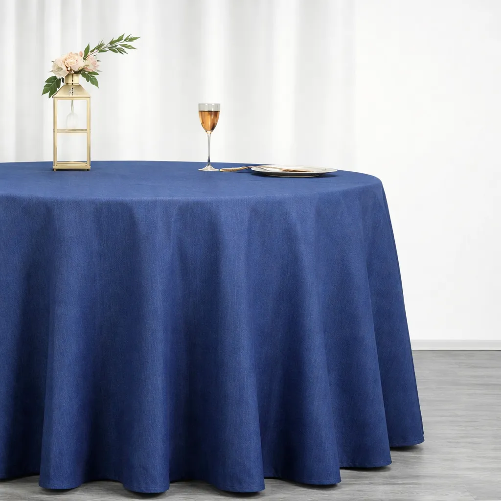 Basic Polyester - Denim (120" Round)