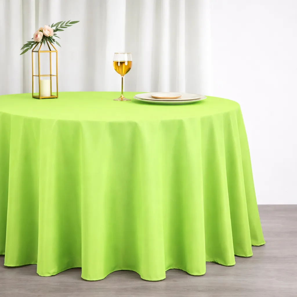 Basic Polyester - Kelly Green (120" Round)