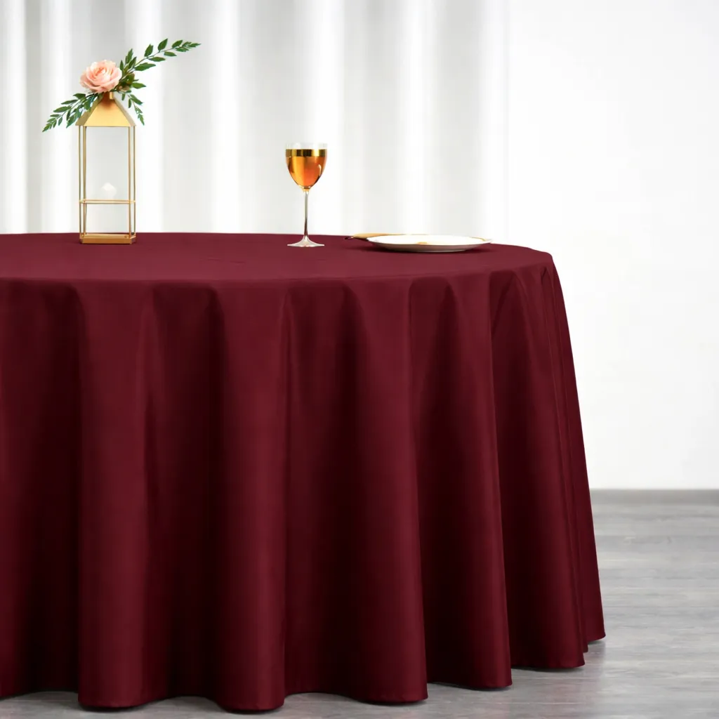 Premium Polyester - Burgundy (120" Round)