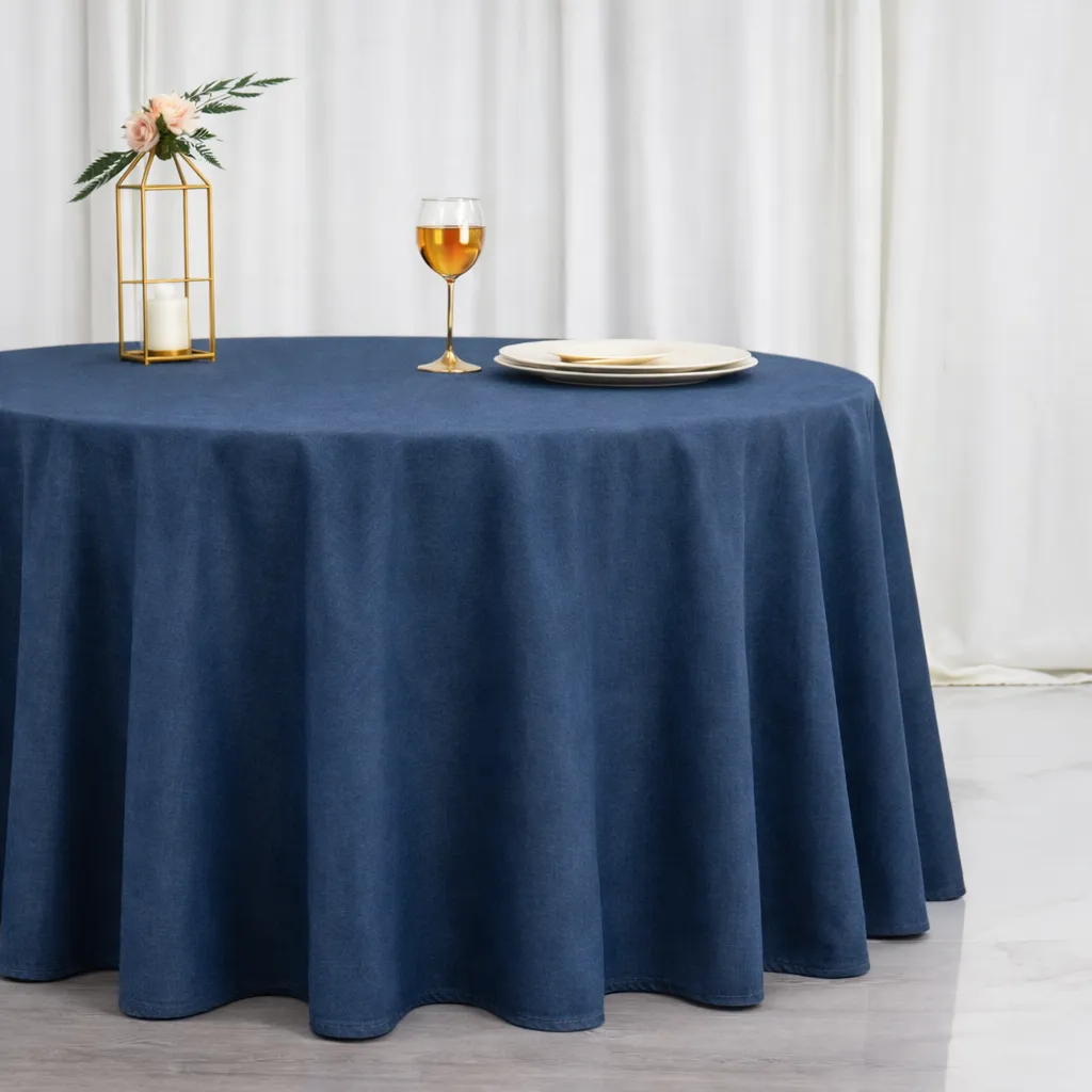 Premium Polyester - Denim (120" Round)