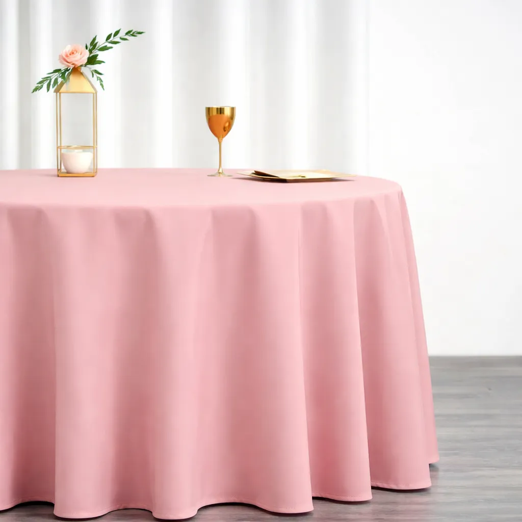 Premium Polyester - Dusty Rose (120" Round)