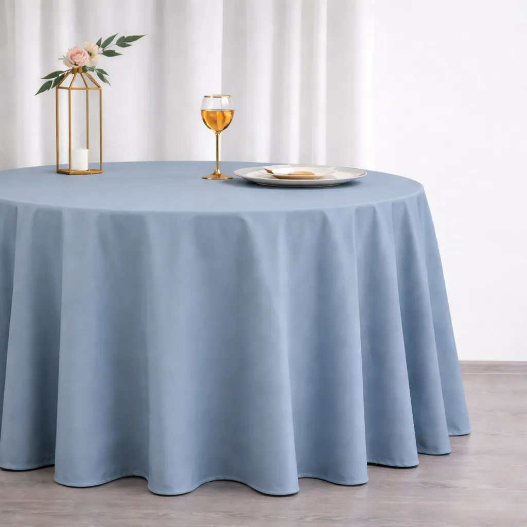 Premium Polyester - Dusty Blue (120" Round)