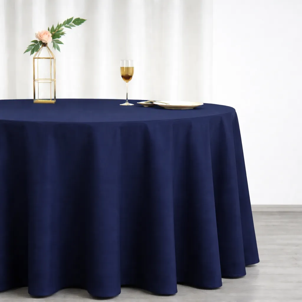 Premium Polyester - Navy Blue (120" Round)
