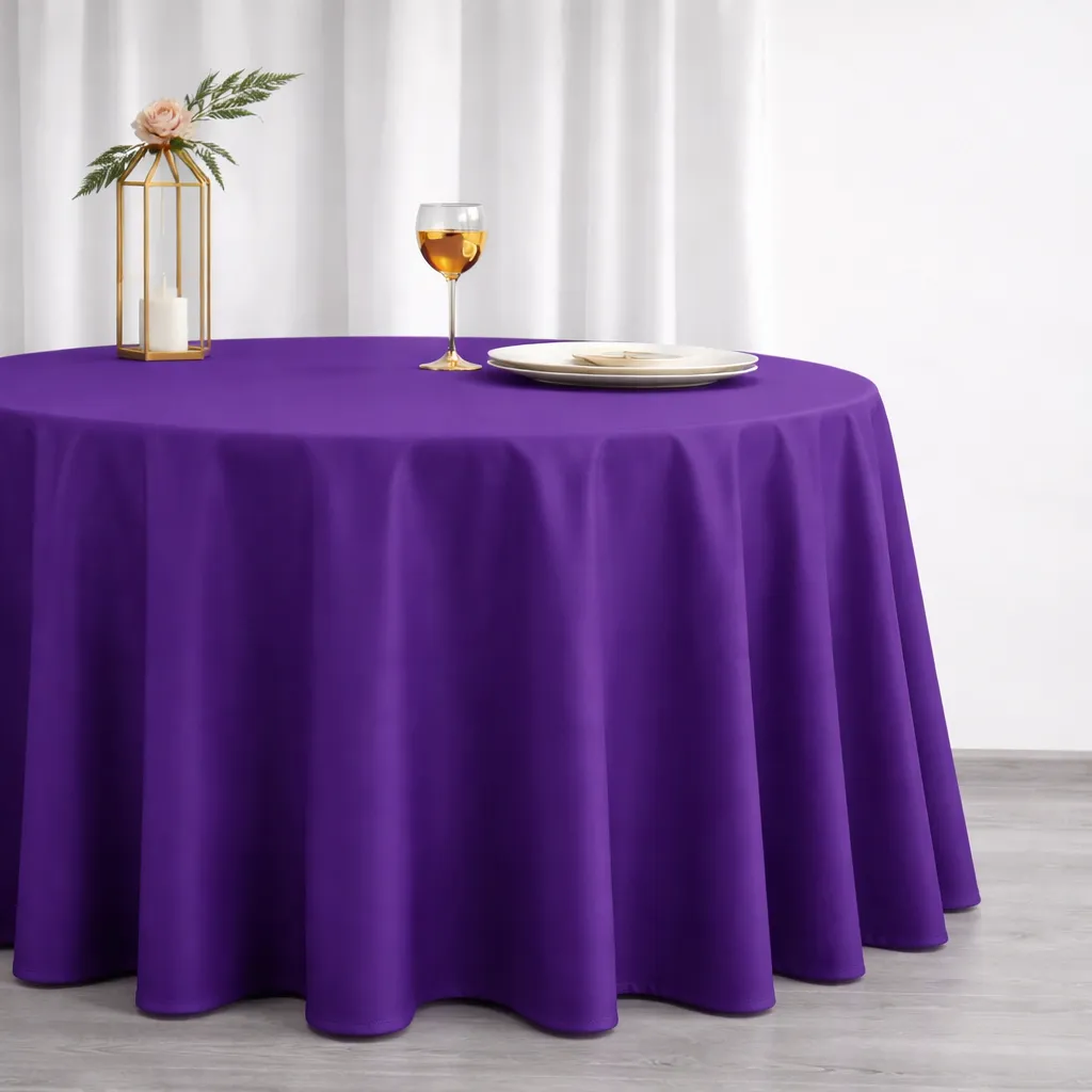 Premium Polyester - Royal Purple (120" Round)