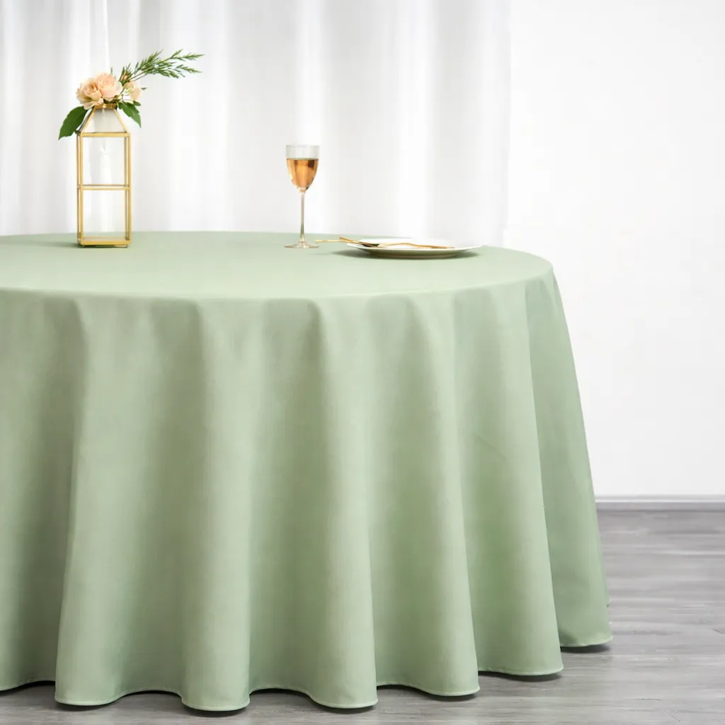 Premium Polyester - Sage Green (120" Round)