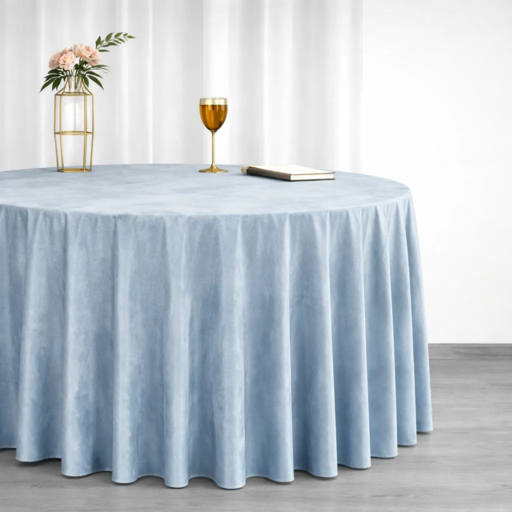 Velvet - Dusty Blue (120" Round)