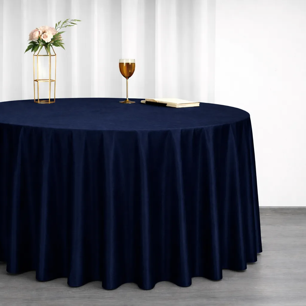 Velvet - Navy Blue (120" Round)