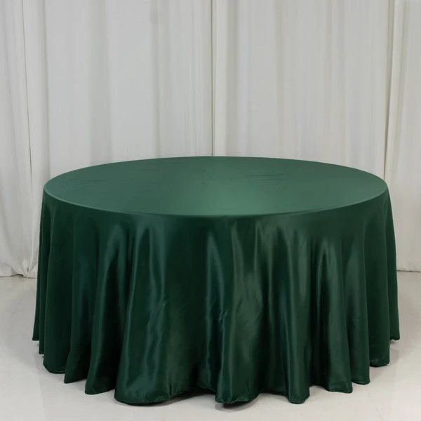 Matte Satin - Emerald & Hunter Green (120" Round)