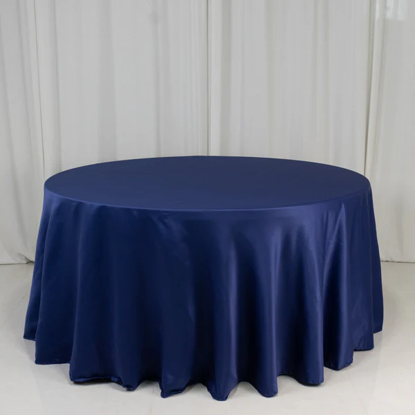 Matte Satin - Navy Blue (120" Round)