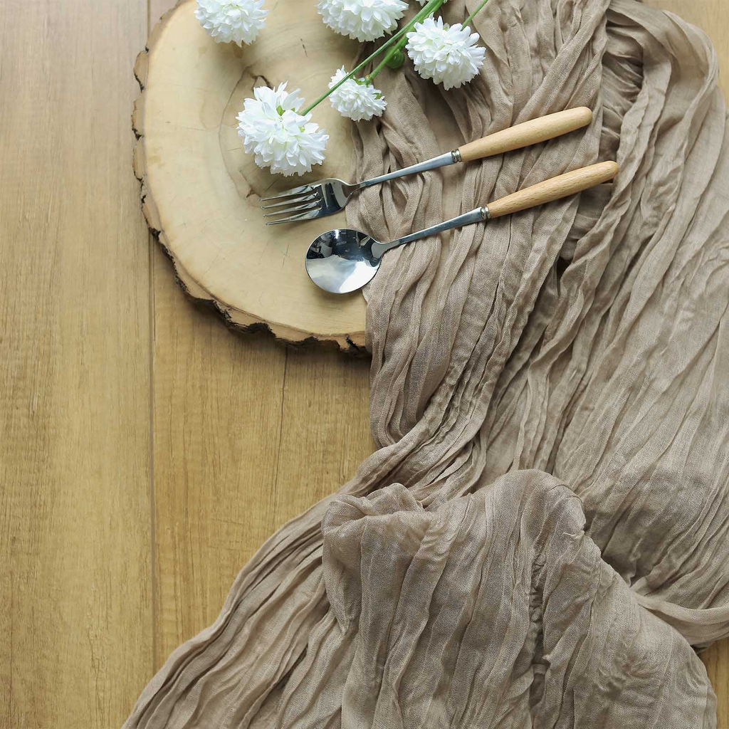 Cheesecloth/Gauze Runner - Natural