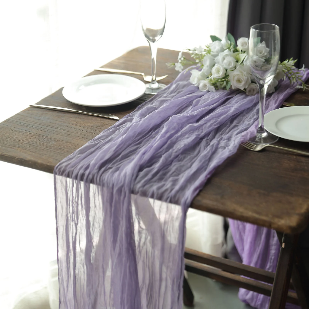 Cheesecloth/Gauze Runner - Lilac