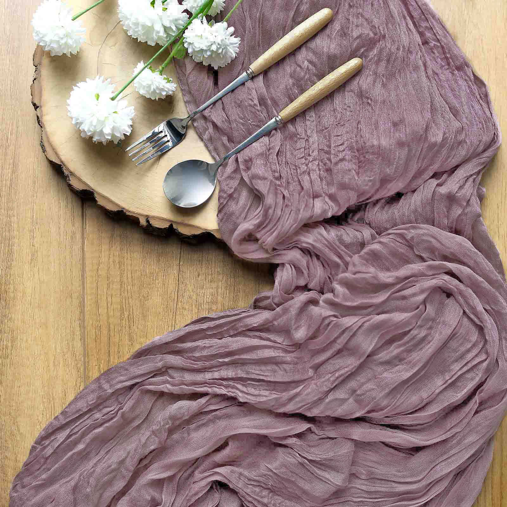 Cheesecloth/Gauze Runner - Amethyst