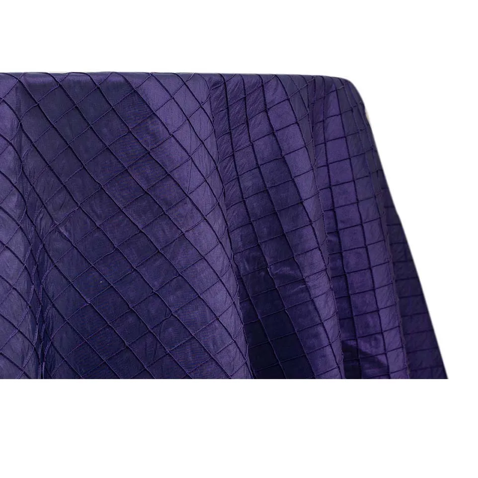 Pintuck - Royal Purple (120" Round)