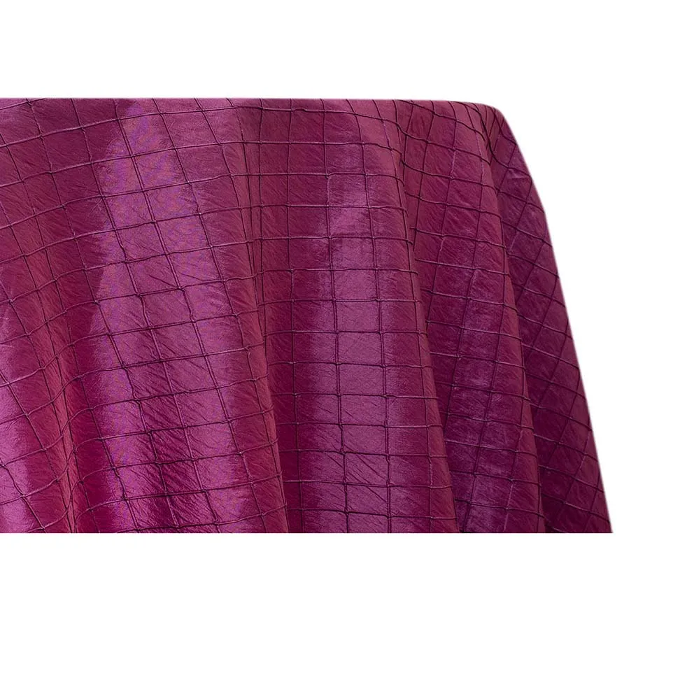 Pintuck - Plum Purple (120" Round)