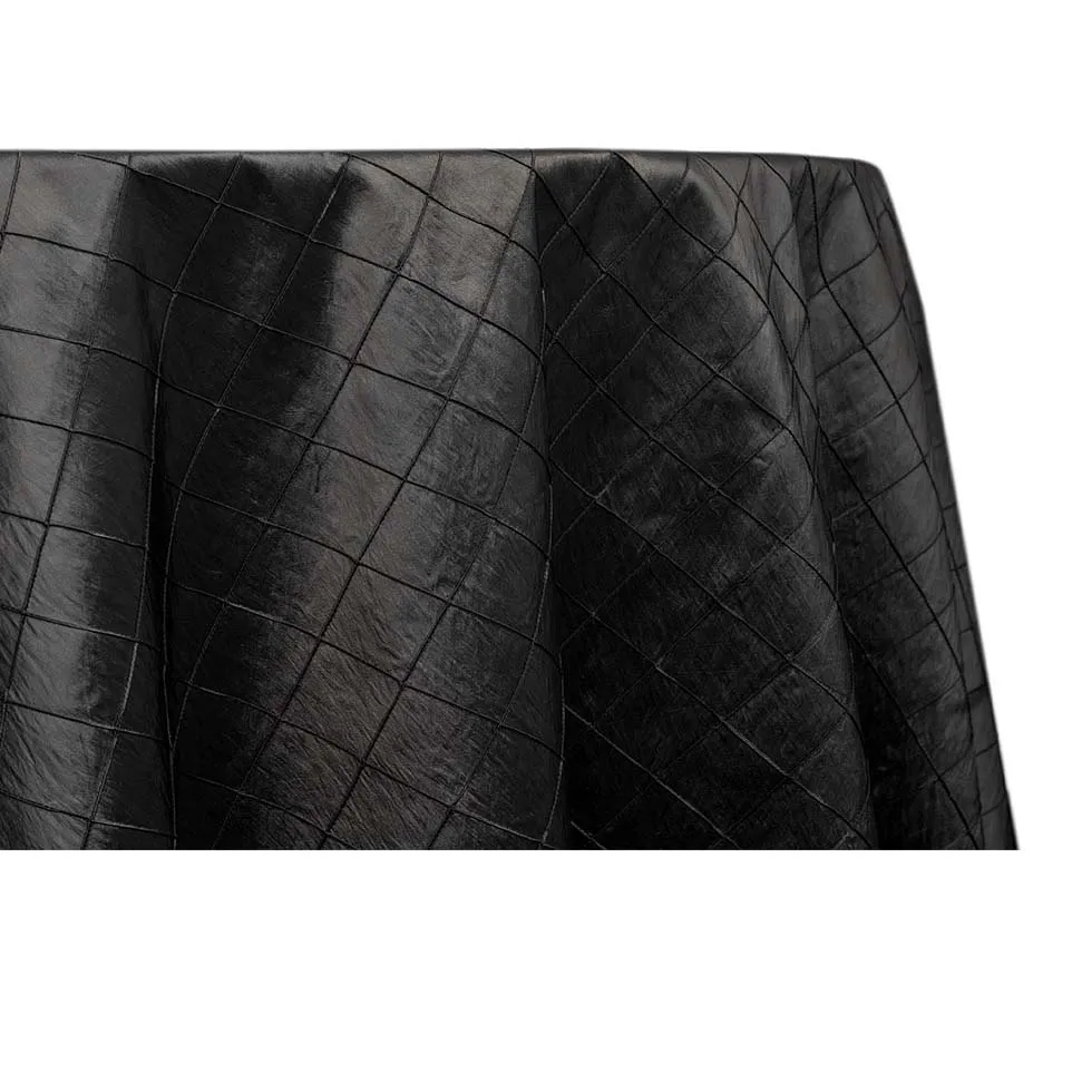 Pintuck - Black (120" Round)