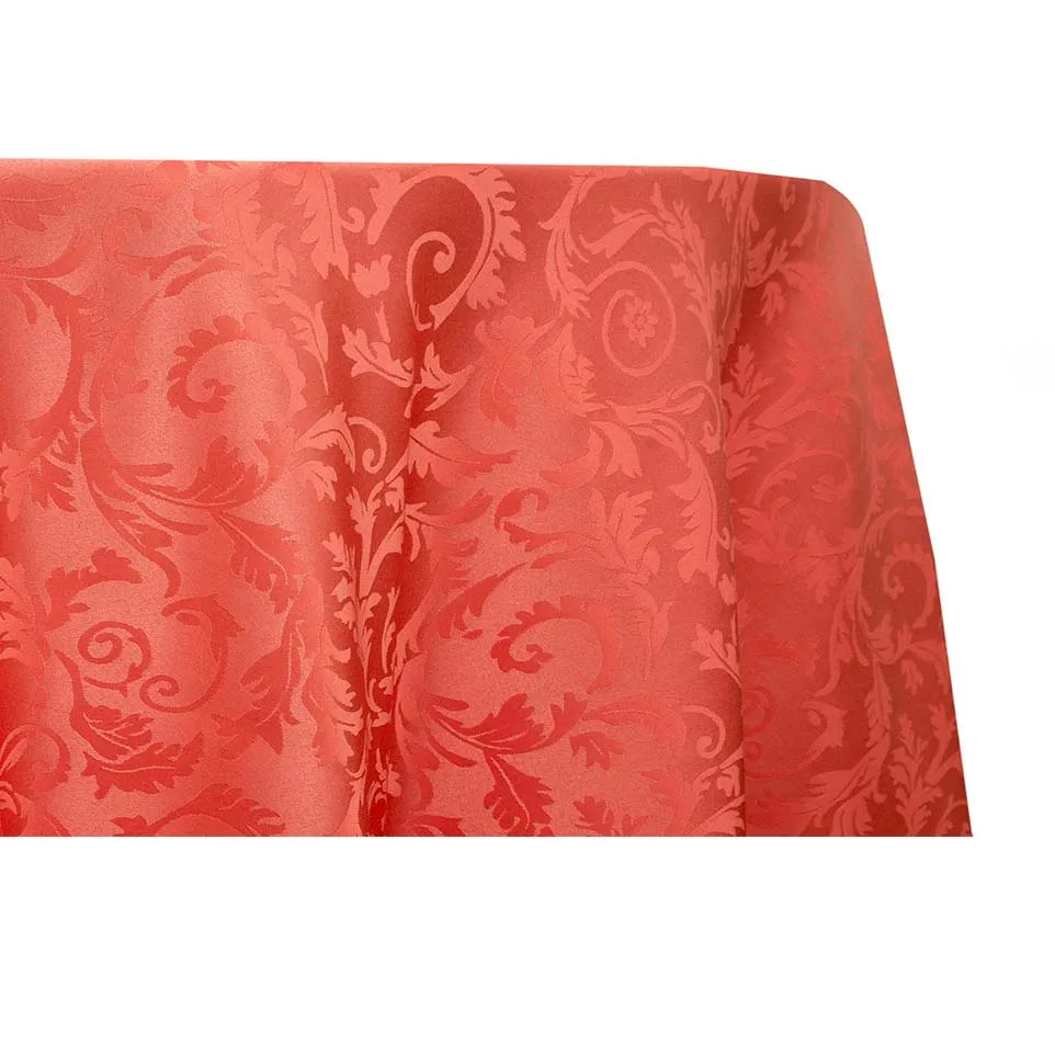 Premium Damask - Peach (120" Round)