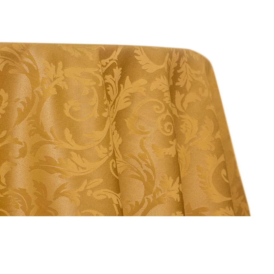 Premium Damask - Royal Gold (120" Round)