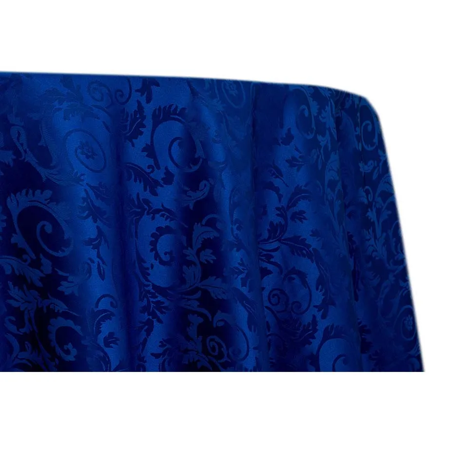 Premium Damask - Royal Blue (120" Round)