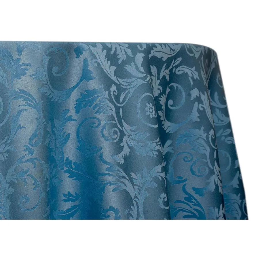 Premium Damask - Powder Blue (120" Round)