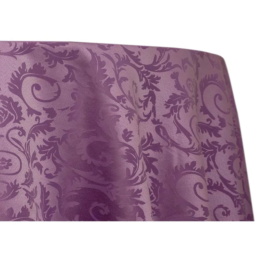 Premium Damask - Violet (120" Round)