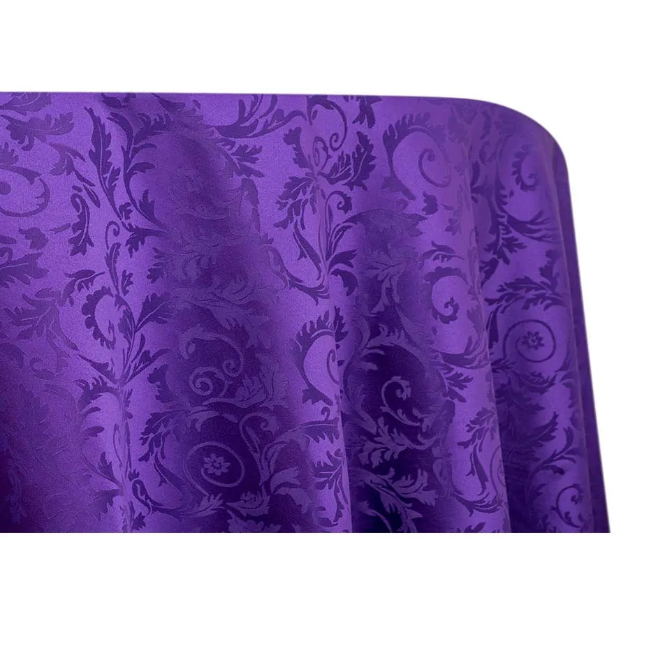 Premium Damask - Royal Purple (120" Round)