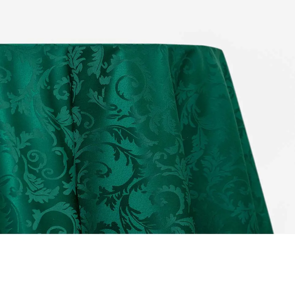 Premium Damask - Forest/Hunter Green (120" Round)