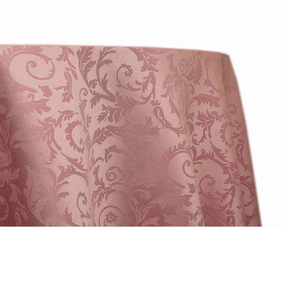 Pemium Damask - Dusty Rose (120" Round)