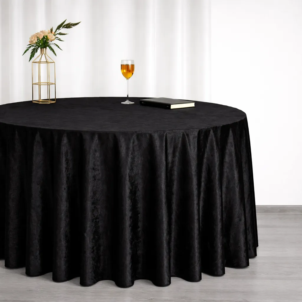 Velvet - Black (120" Round)