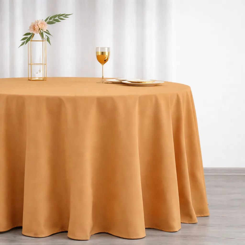 Basic Polyester - Gold (120" Round)