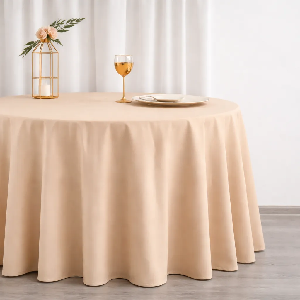 Basic Polyester - Nude (120" Round)