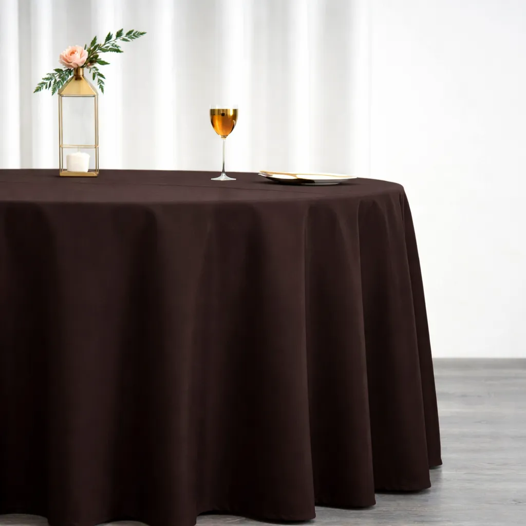 Basic Polyester - Chocolate (120" Round)