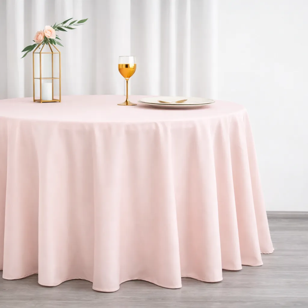Basic Polyester - Blush (120" Round)
