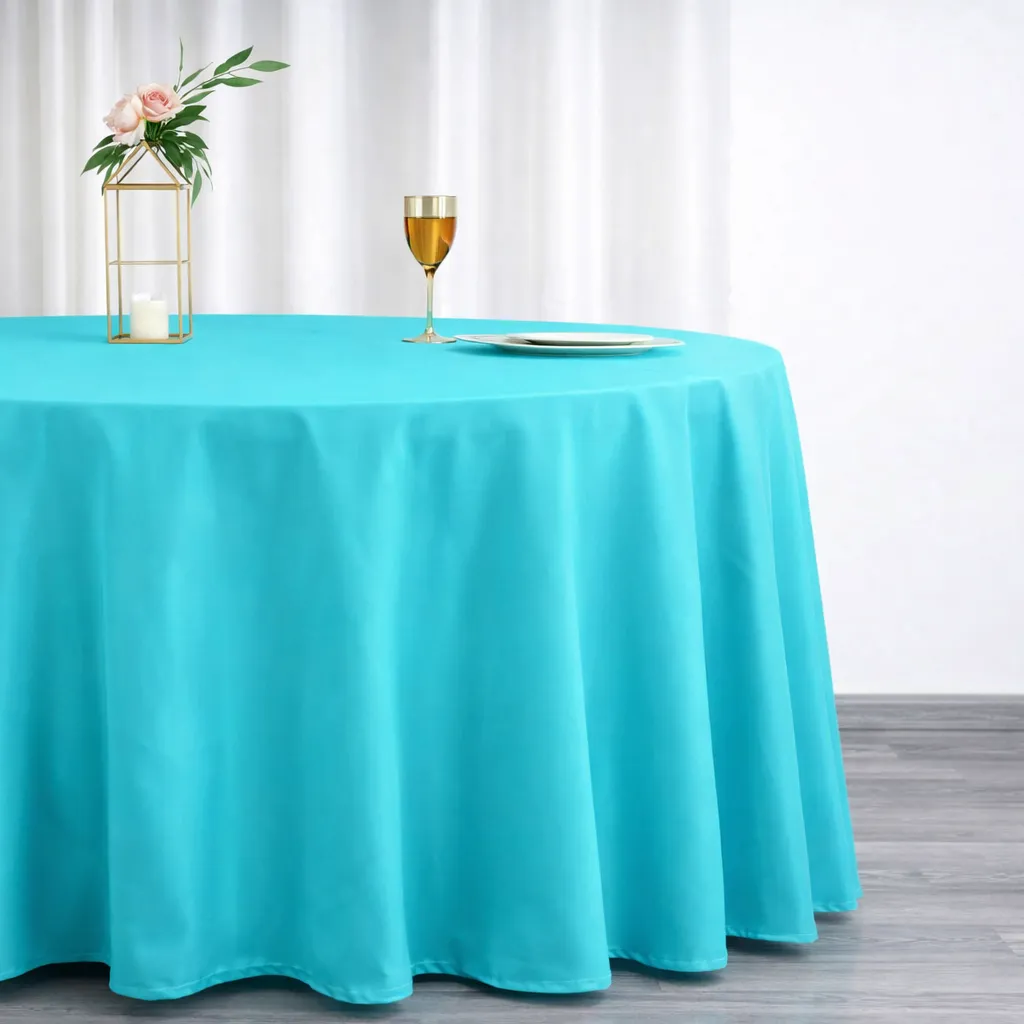 Basic Polyester - Turquoise (120" Round)